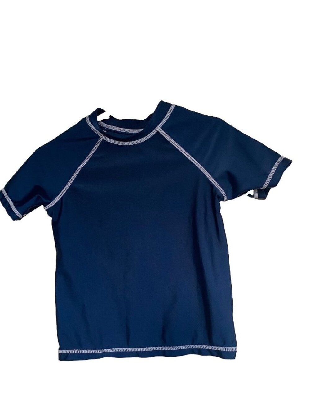Wonder Nation Baby & Toddler Unisex Navy Short Sleeve Swim Rash Guard, Sz 2T Boy